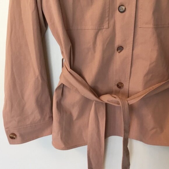 LAFAYETTE 148 NEW YORK - John Safari Jacket Button Down Belted - Size 8 - Picture 5 of 10